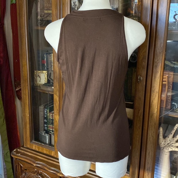 August Silk Ascot style tank top. Size M. - Picture 4 of 6